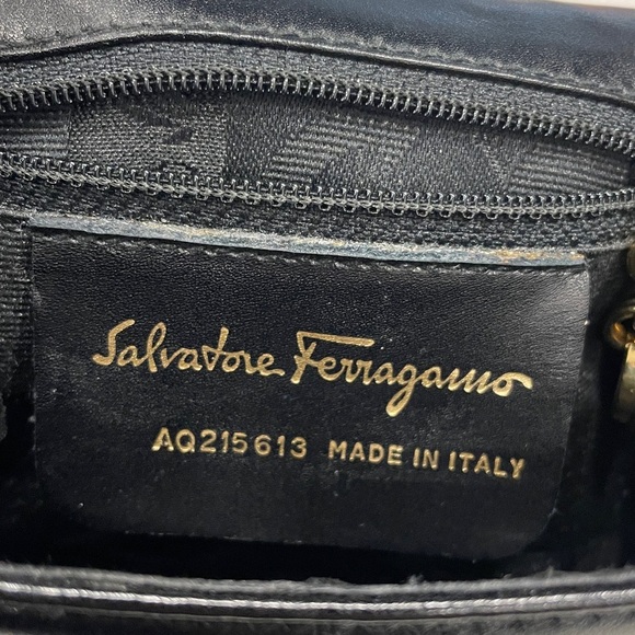 Vintage Salvatore Ferragamo Gancini Mini Chain Convertible Bag - Picture 14 of 16